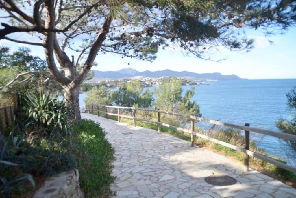Residence Avec Piscine Face A La Mer, 1Ere Ligne Llançà Exterior foto